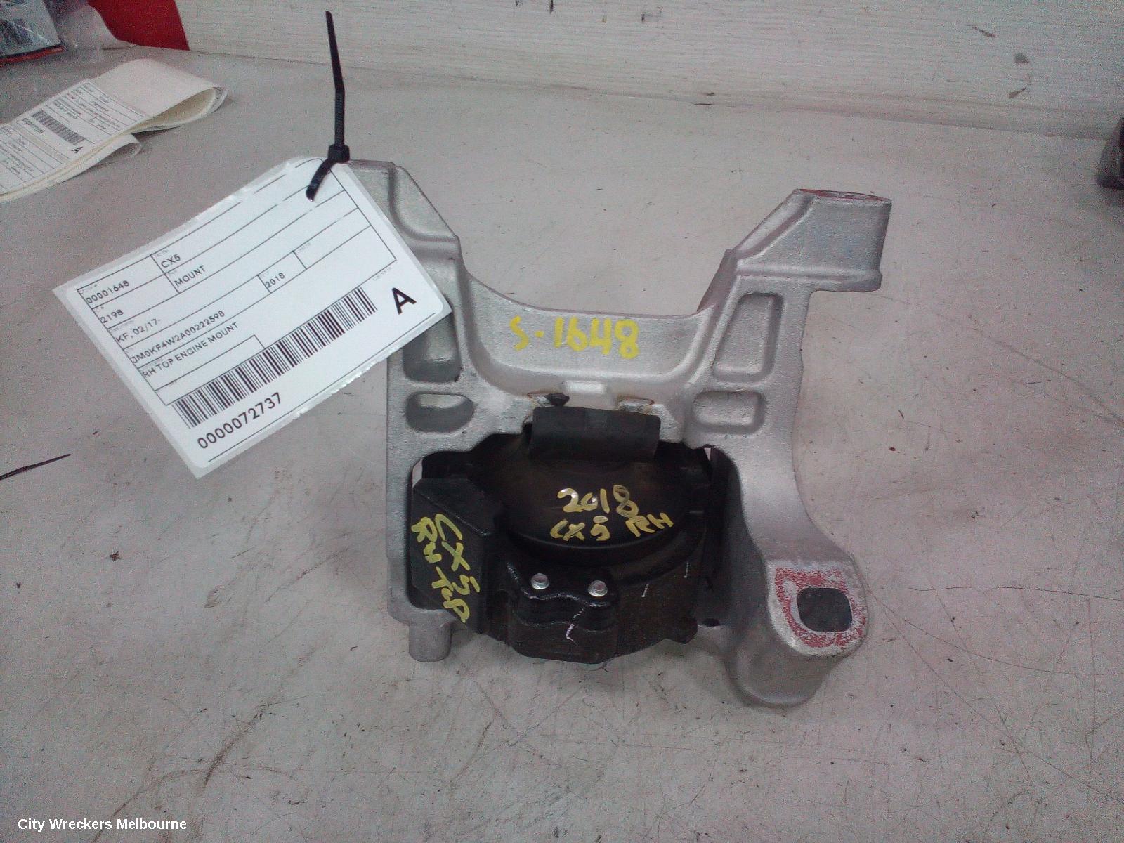 MAZDA CX5 MOUNT, KF, ENGINE TOP MOUNT (RH SIDE), DIESEL, 2.2, 02/2017 - 08/2021