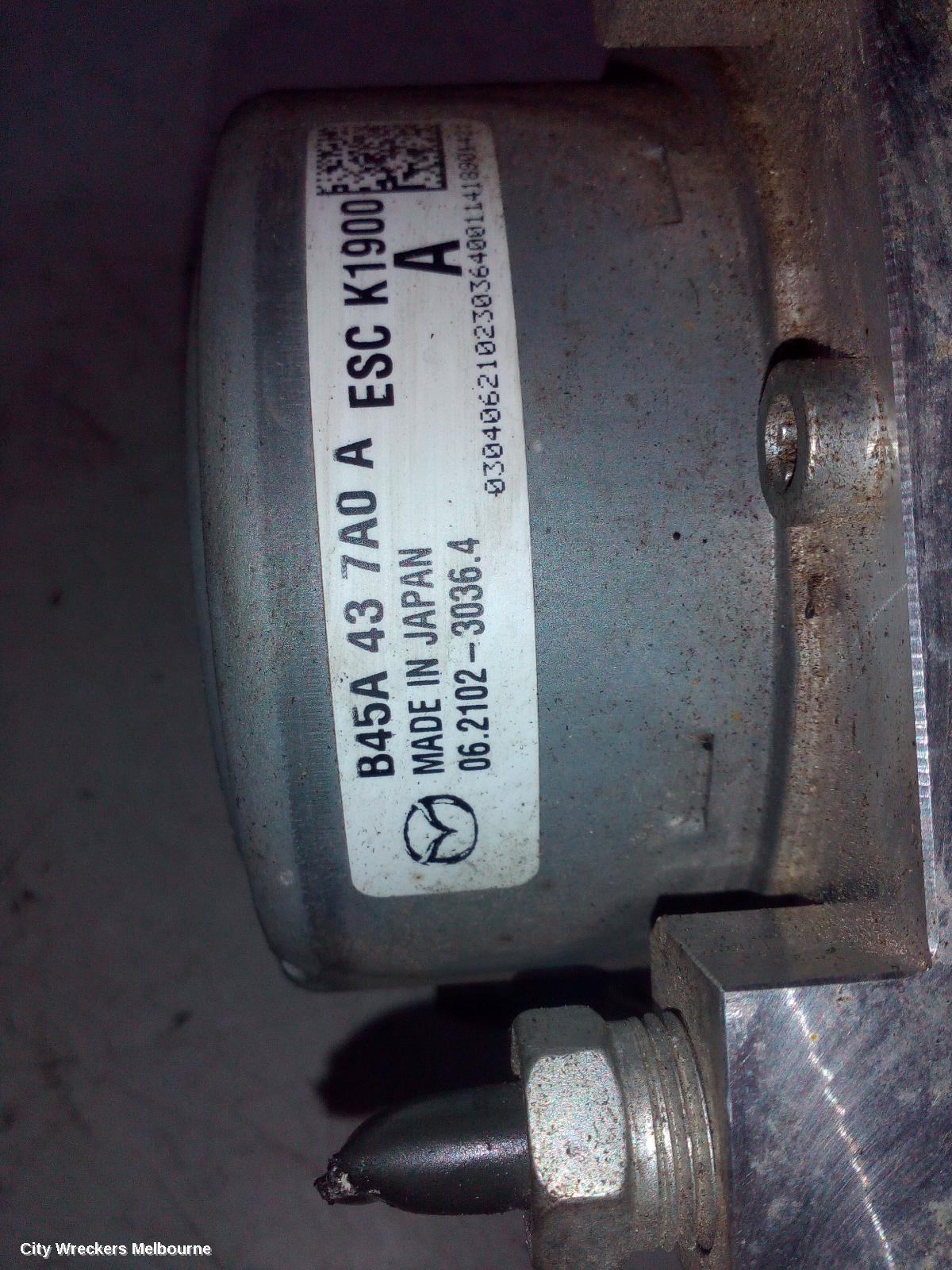MAZDA 3 ABS PUMP/MODULATOR, BM-BN, P/N B45A437A0A, 06/2013 - 02/2019