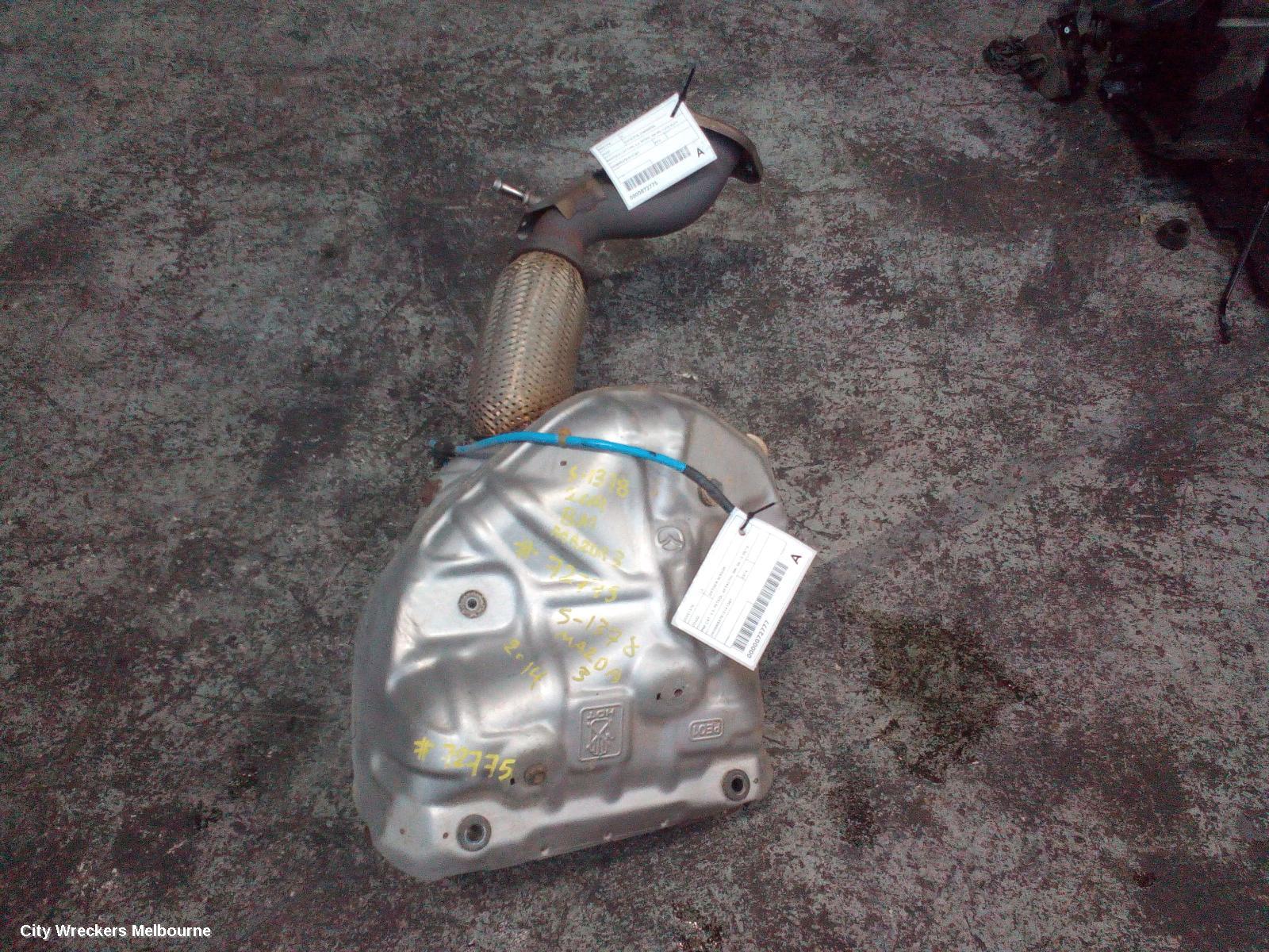 MAZDA 3 CATALYTIC CONVERTER, MANIFOLD-CAT TYPE, 2.0, PETROL, BM-BN, 11/2013 - 02/2019