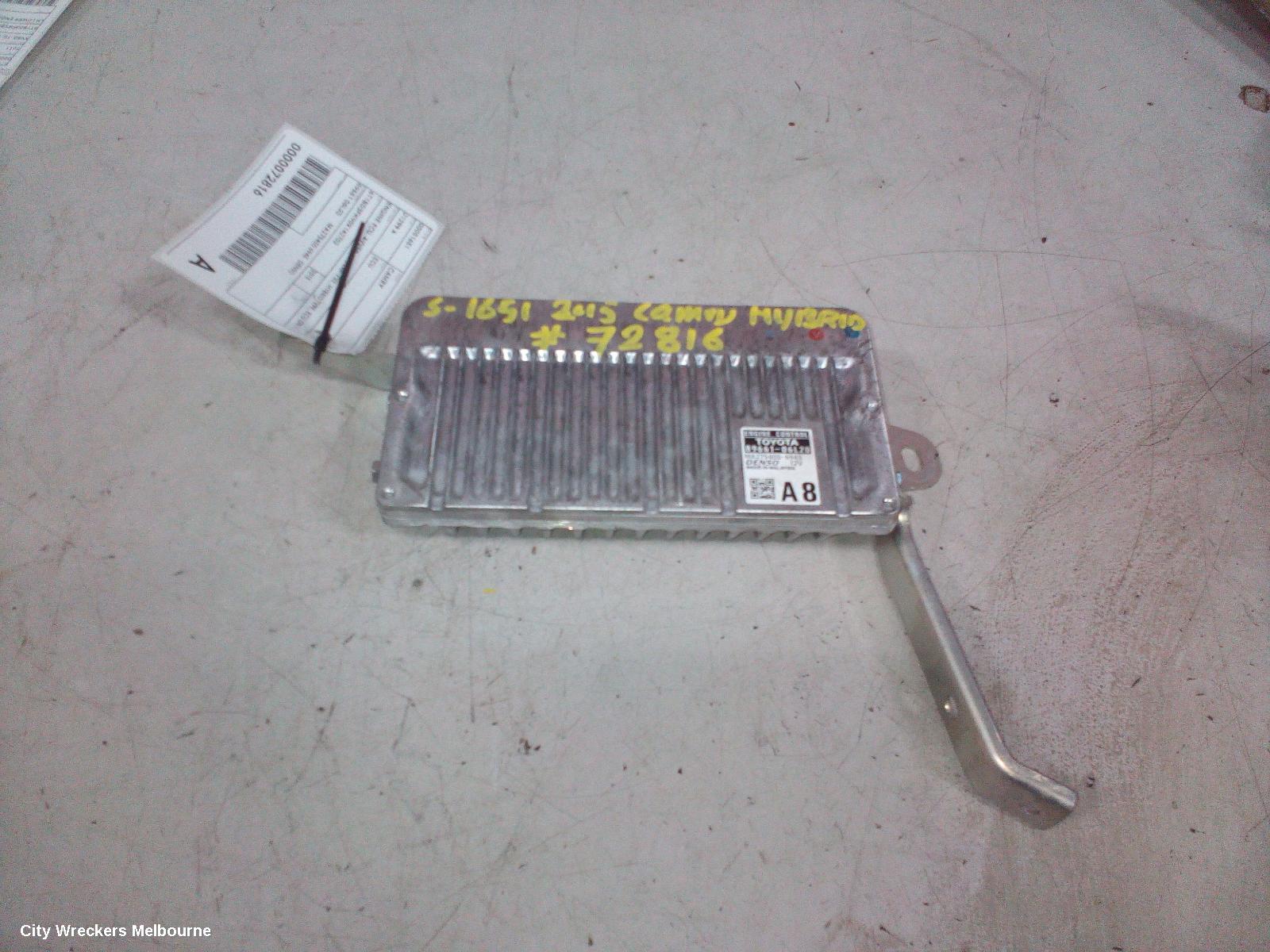 TOYOTA CAMRY ECU, ENGINE ECU, AVV50, 2.5, 2AR-FXE, HYBRID TYPE, ECU ONLY, 12/2011 - 10/2017