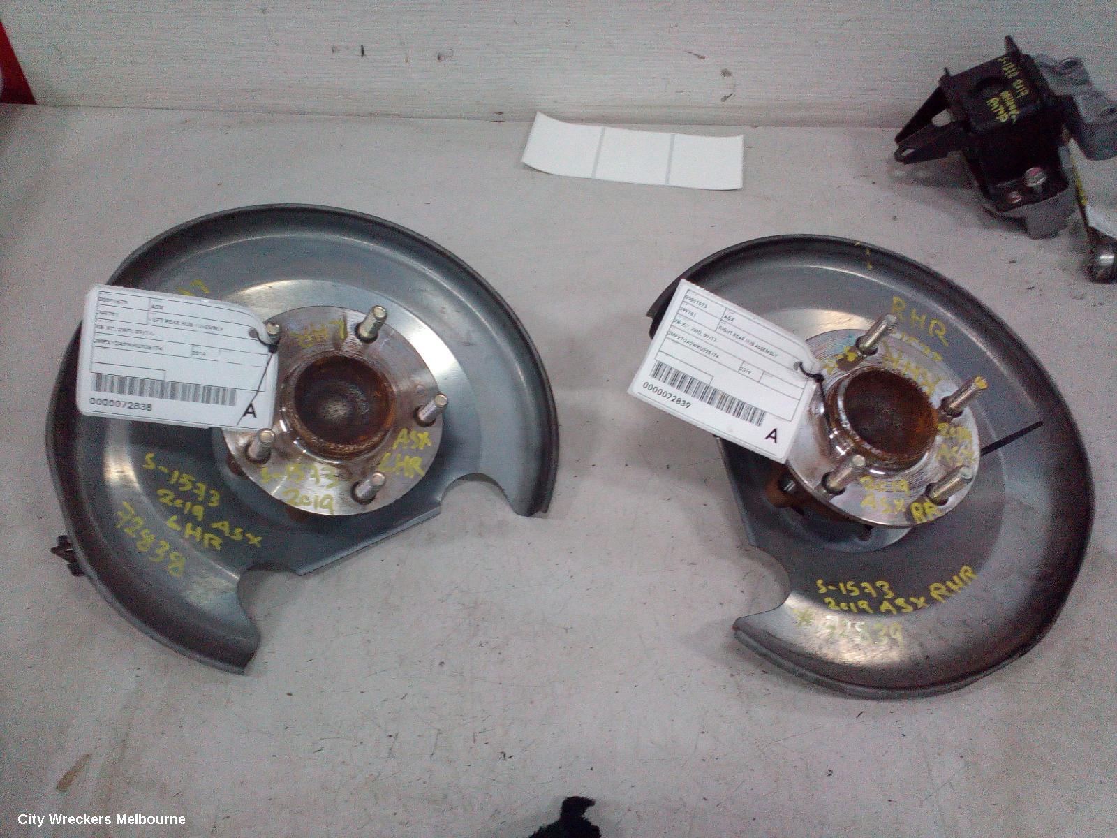 MITSUBISHI ASX LEFT REAR HUB ASSEMBLY, XB-XC, 2WD, 09/2012 ONWARDS