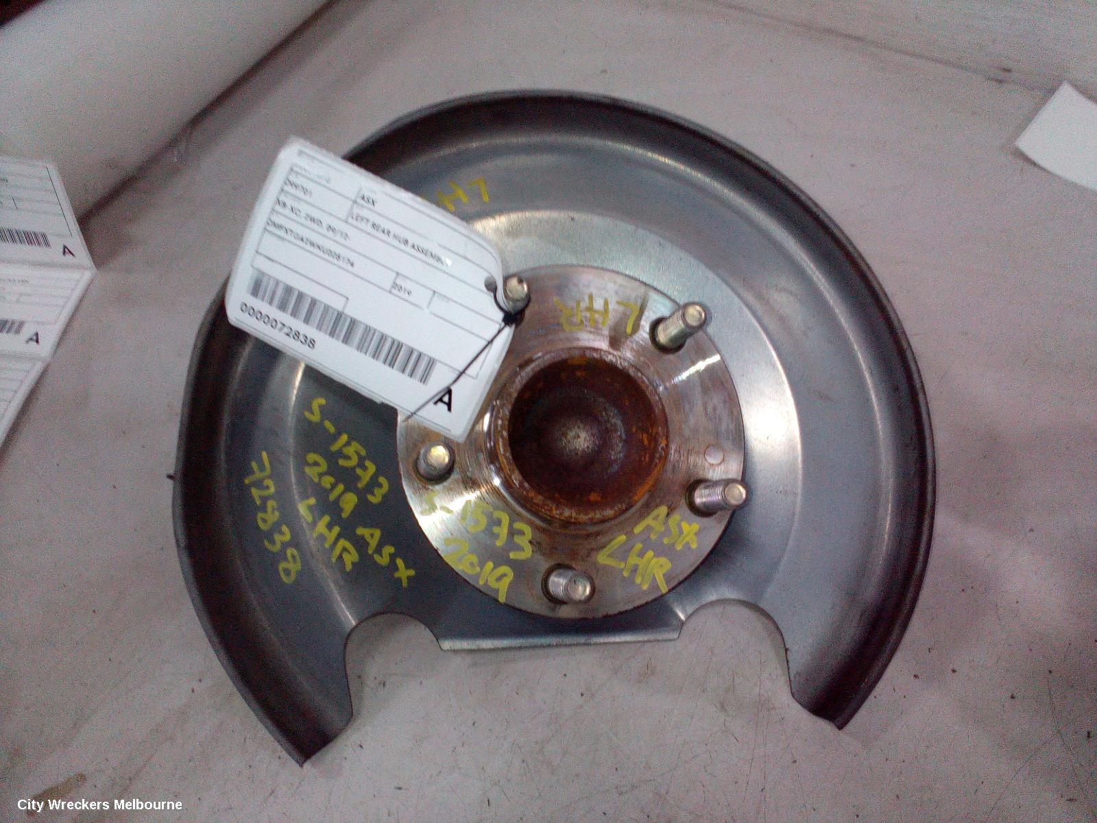 MITSUBISHI ASX LEFT REAR HUB ASSEMBLY, XB-XC, 2WD, 09/2012 ONWARDS