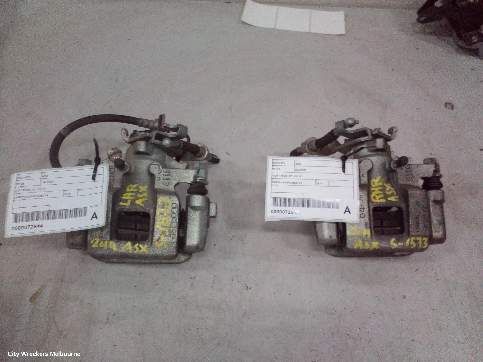 MITSUBISHI ASX CALIPER, RH REAR, XB-XD, 07/2012 ONWARDS