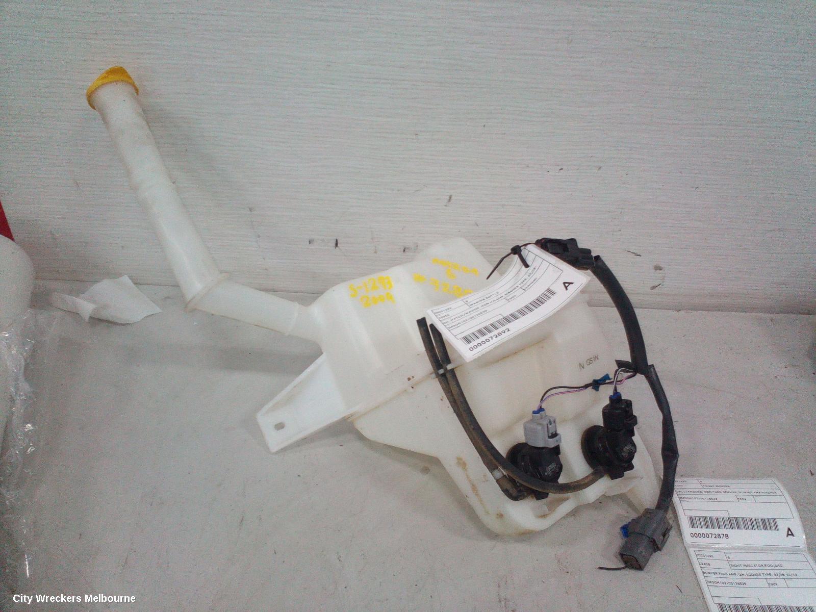 MAZDA 6 WASHER BOTTLE, GH, HATCH/WAGON, NON H/LAMP WASHER TYPE, 02/2008 - 11/2012