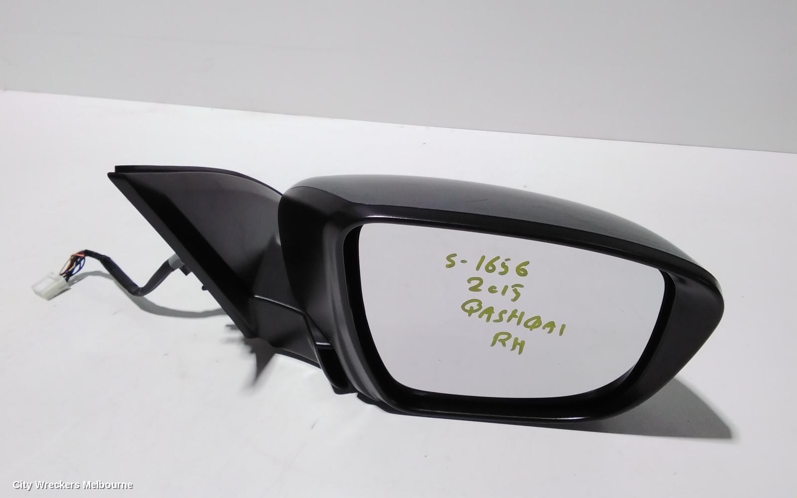 NISSAN QASHQAI RIGHT DOOR MIRROR, J11, TI/TL, POWER FOLD, W/ CAMERA TYPE, 06/2014 - 06/2017