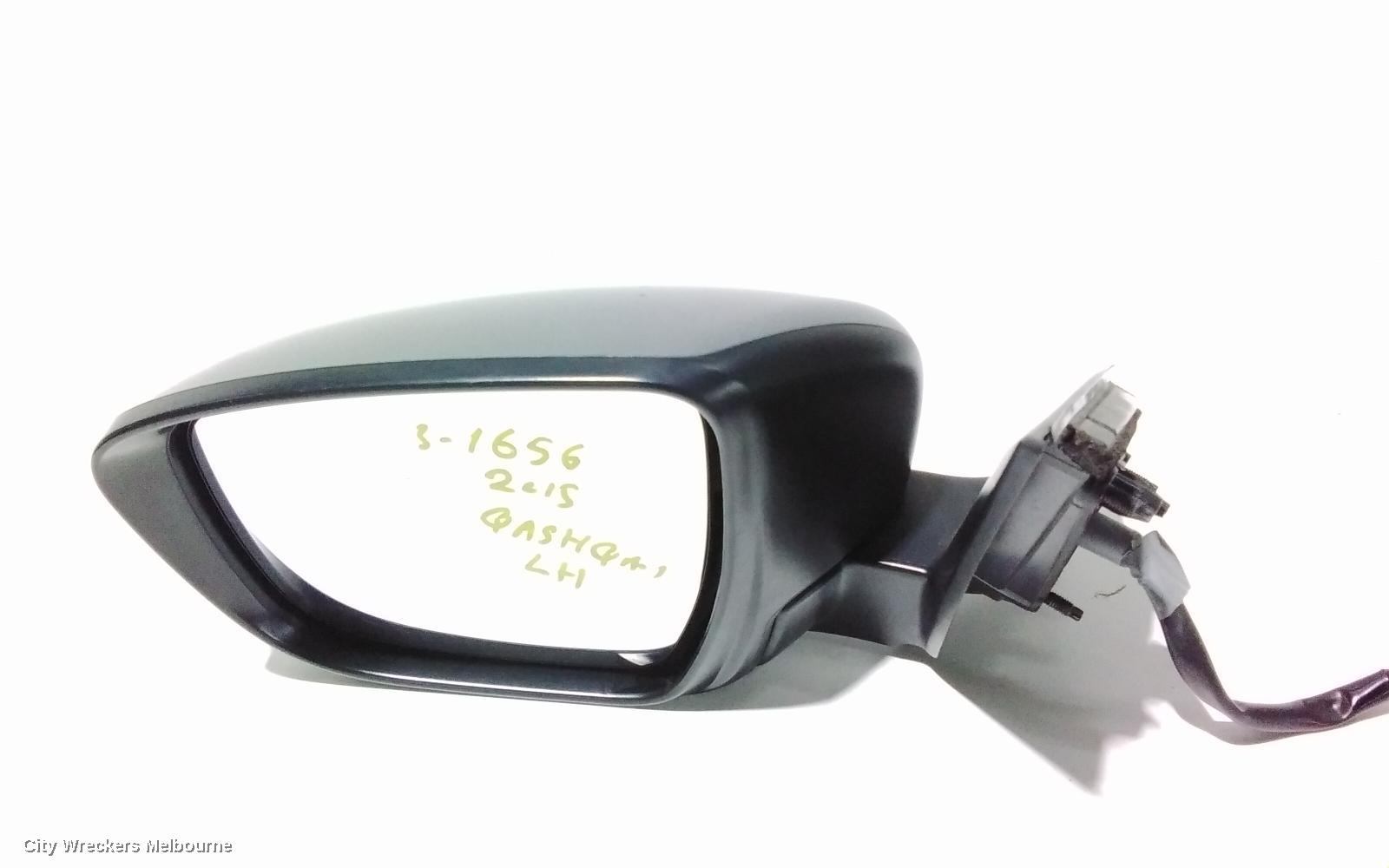 NISSAN QASHQAI LEFT DOOR MIRROR, J11, TI/TL, POWER FOLD, W/ CAMERA TYPE, 06/2014 - 06/2017