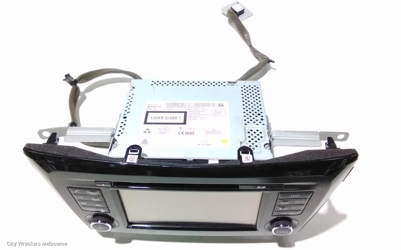 NISSAN QASHQAI RADIO/CD/DVD/SAT/TV, DISPLAY & HEAD UNIT, SAT NAV TYPE, J11, 06/2014 ONWARDS