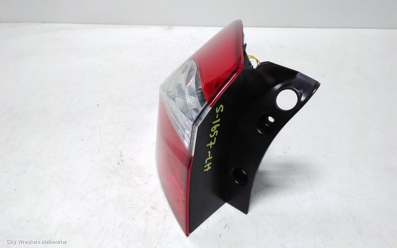 KIA RIO LEFT TAILLIGHT, UB, IN BODY, 3DR/5DR HATCH, LED TYPE, 08/2011 - 11/2016