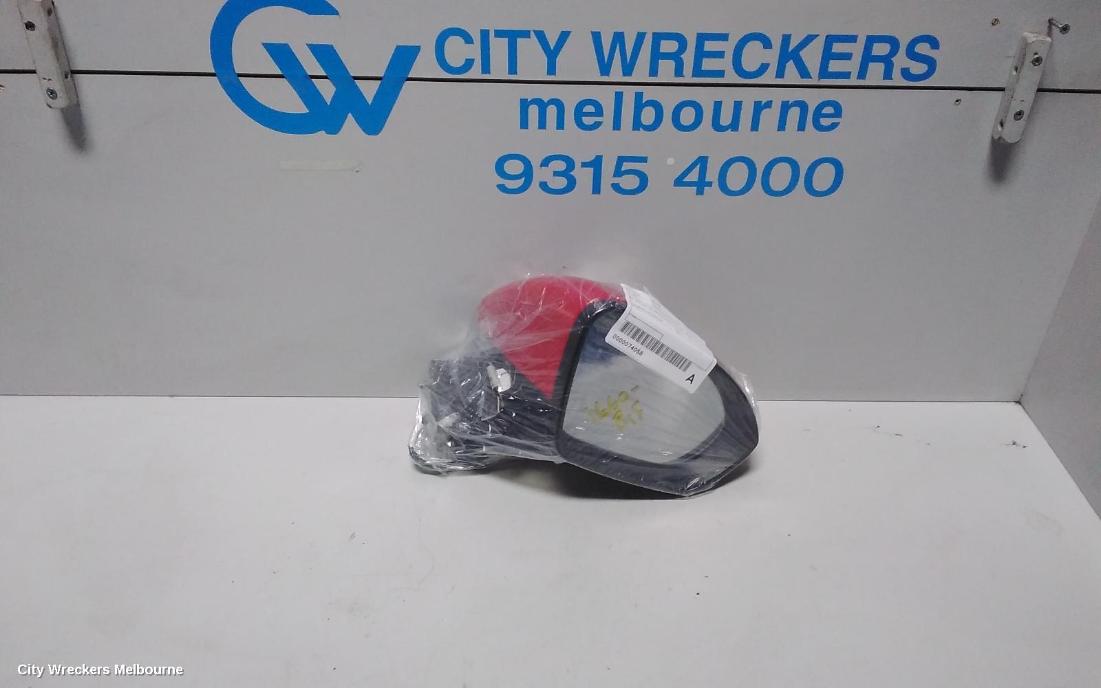 HOLDEN ASTRA RIGHT DOOR MIRROR, BK, 5DR HATCH, POWER FOLDING TYPE, 09/2016 ONWARDS