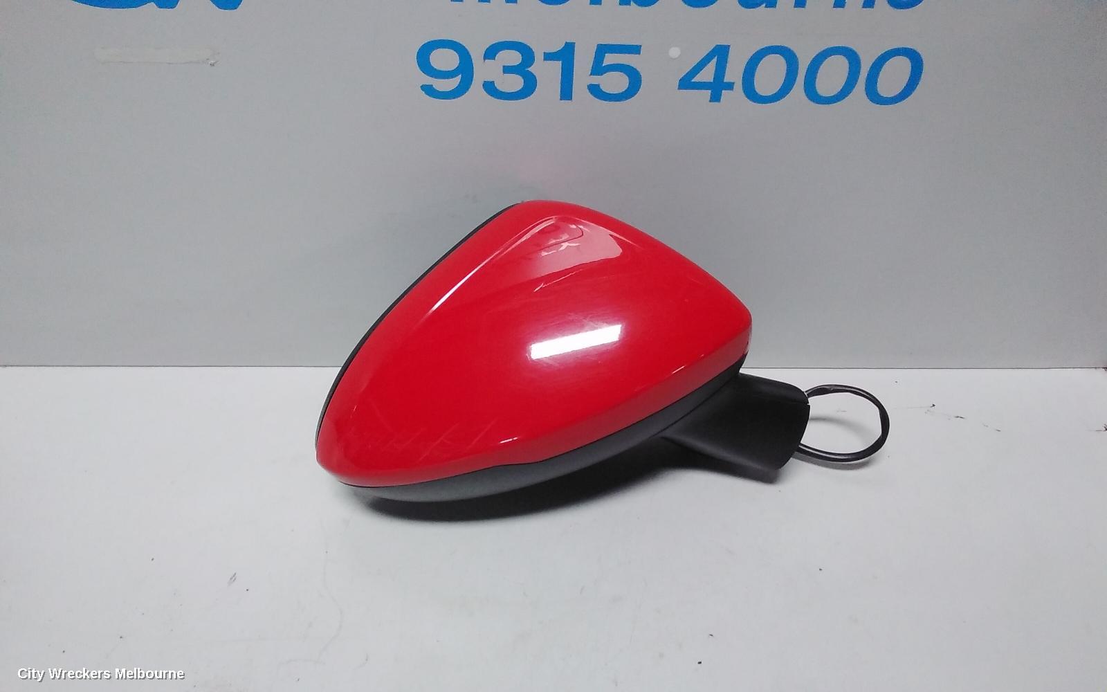 HOLDEN ASTRA RIGHT DOOR MIRROR, BK, 5DR HATCH, POWER FOLDING TYPE, 09/2016 ONWARDS