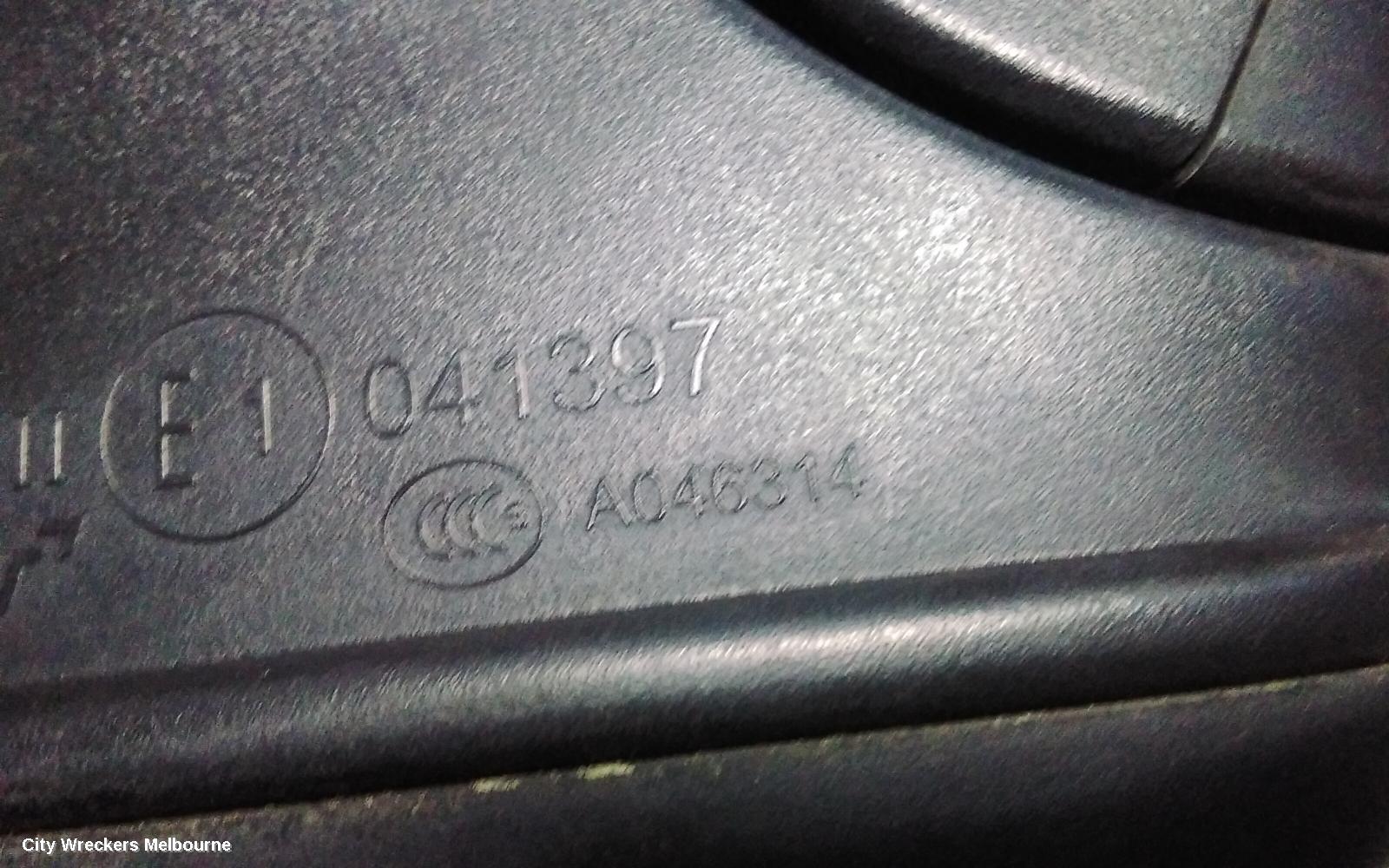 HOLDEN ASTRA RIGHT DOOR MIRROR, BK, 5DR HATCH, POWER FOLDING TYPE, 09/2016 ONWARDS