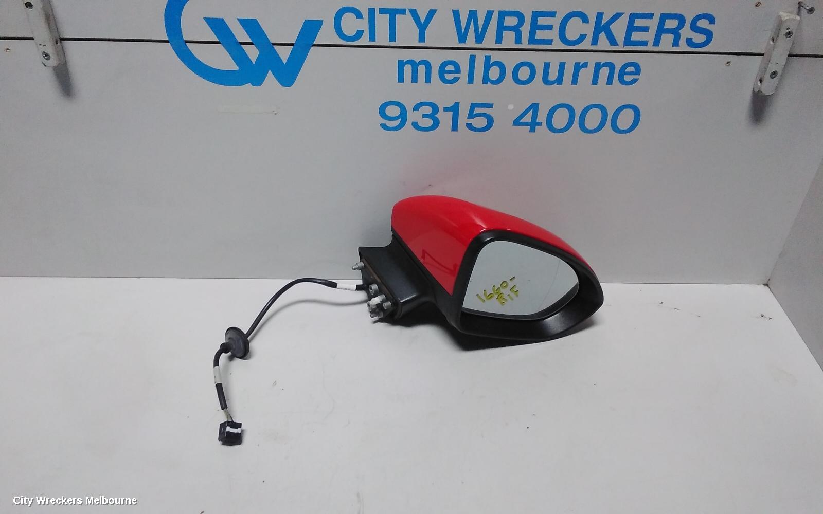 HOLDEN ASTRA RIGHT DOOR MIRROR, BK, 5DR HATCH, POWER FOLDING TYPE, 09/2016 ONWARDS