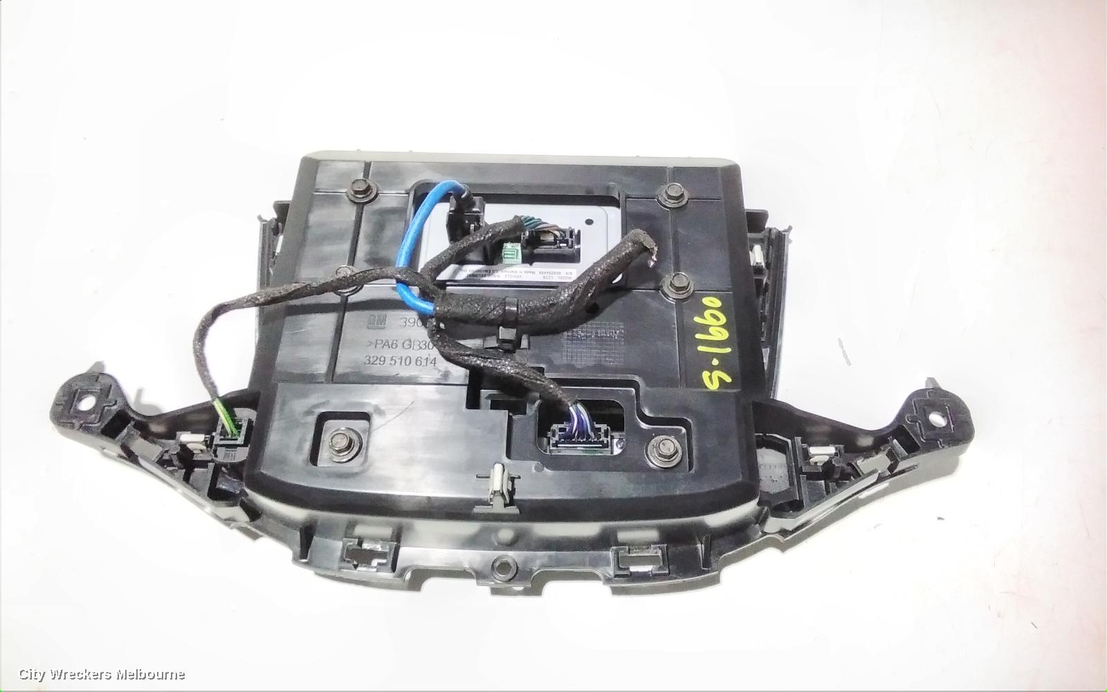 HOLDEN ASTRA RADIO/CD/DVD/SAT/TV, 7IN TOUCHSCREEN, BK-BL, 09/2016 - 12/2020