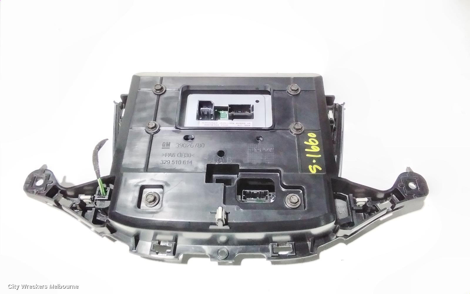 HOLDEN ASTRA RADIO/CD/DVD/SAT/TV, 7IN TOUCHSCREEN, BK-BL, 09/2016 - 12/2020