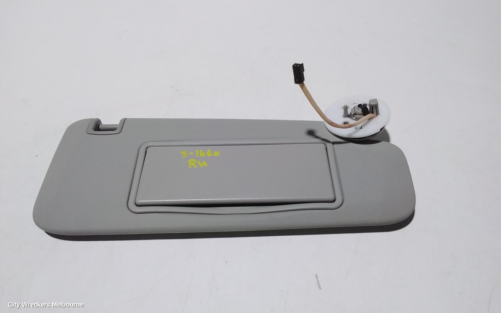 HOLDEN ASTRA SUNVISOR, BK-BL, RH SIDE, 09/2016 - 12/2020