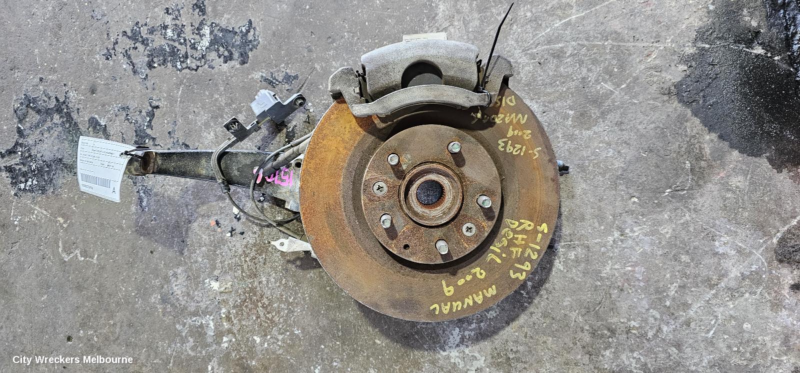MAZDA 6 LEFT FRONT HUB ASSEMBLY, GH, DIESEL TYPE, 02/2008 - 11/2012