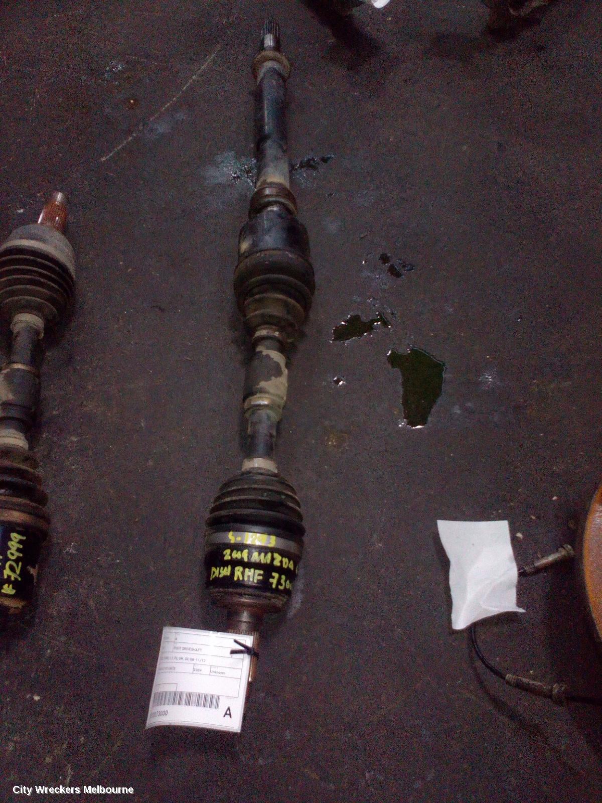MAZDA 6 RIGHT DRIVESHAFT, DIESEL TURBO, 2.2, R2, GH, 02/2008 - 11/2012