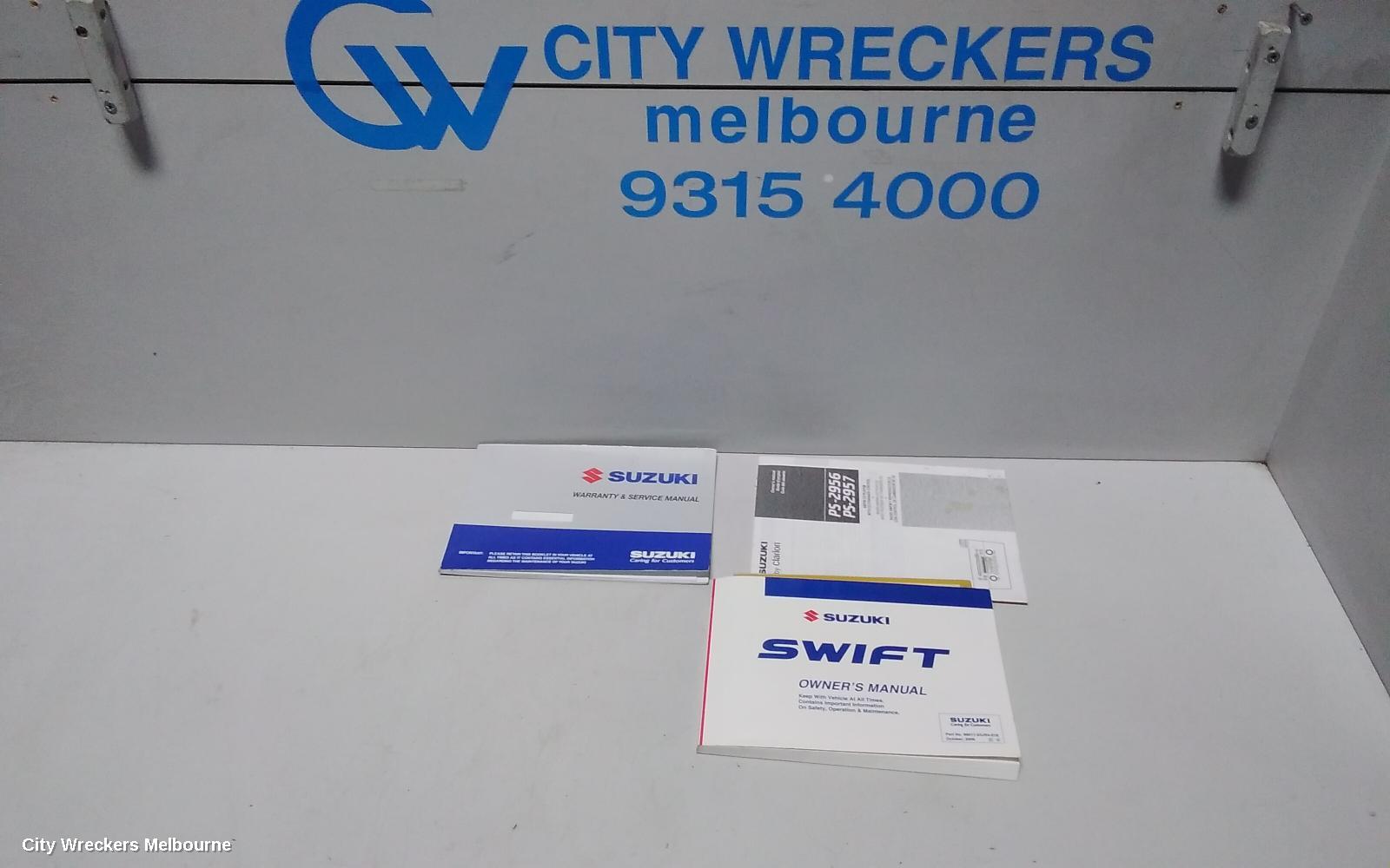 SUZUKI SWIFT OWNERS HANDBOOK, RS415/RS416, 09/2004 - 02/2011