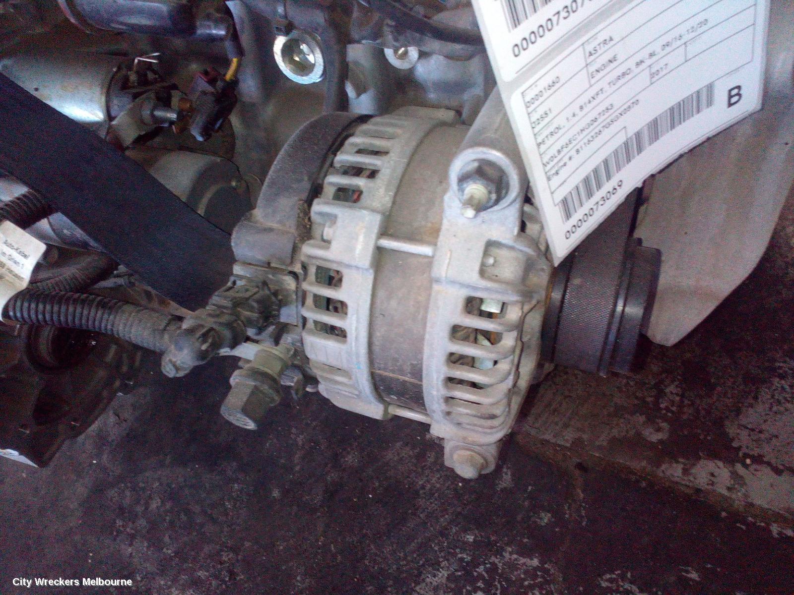 HOLDEN ASTRA ALTERNATOR, PETROL, 1.4, TURBO, BK-BL, 09/2016 - 12/2020