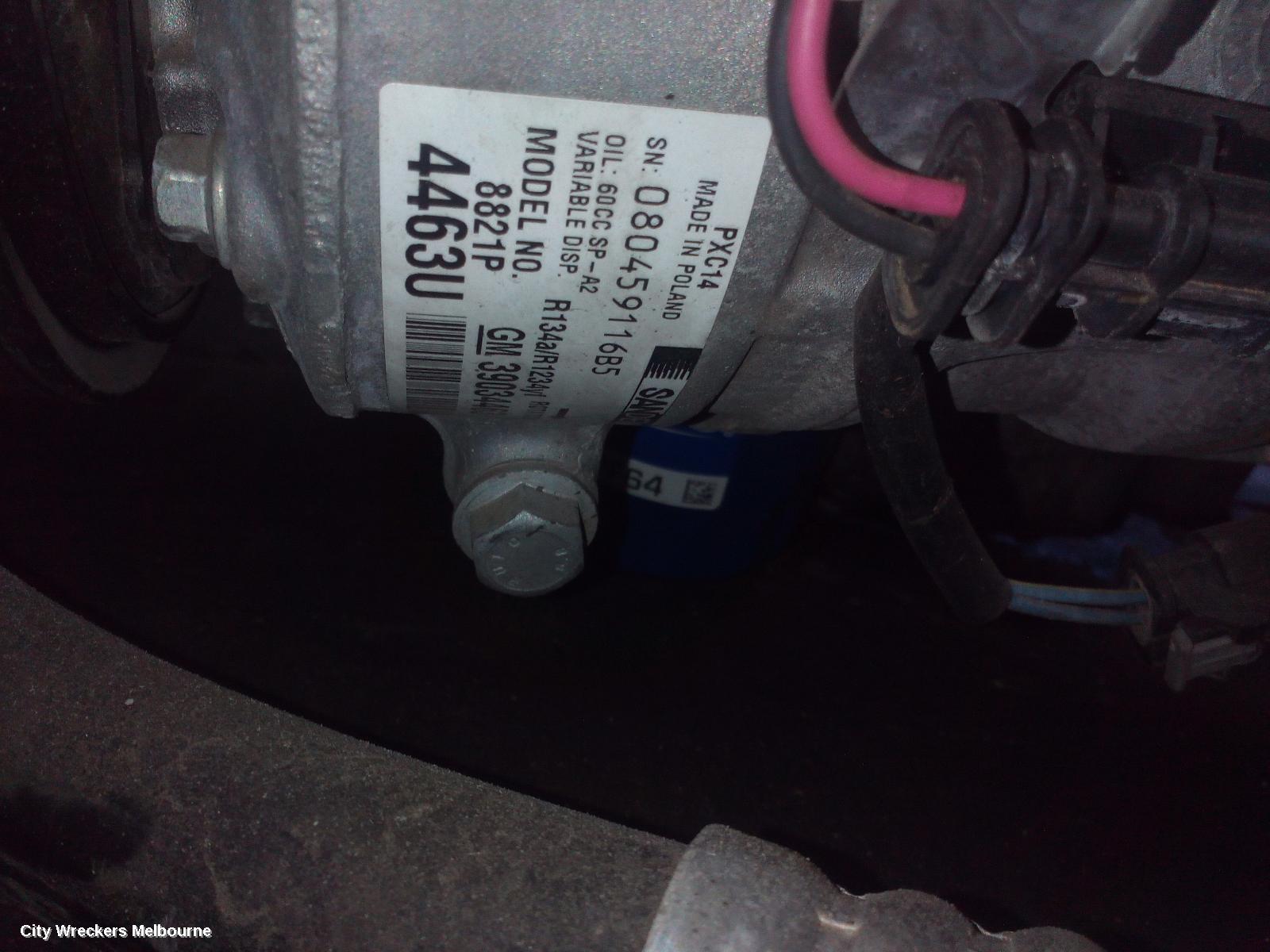 HOLDEN ASTRA A/C COMPRESSOR, BK-BL, 1.4, PETROL, 09/2016 - 12/2020
