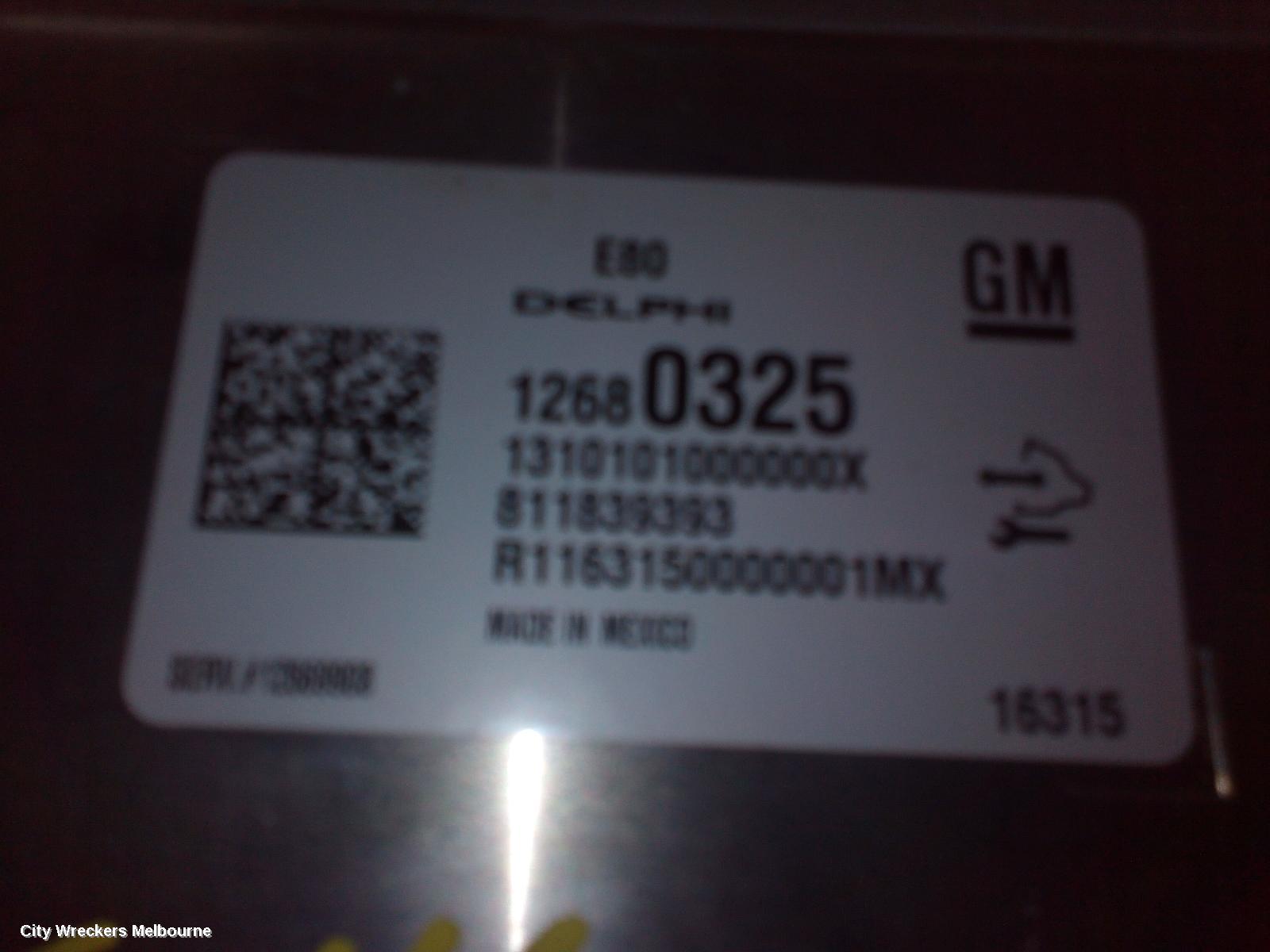 HOLDEN ASTRA ECU, ENGINE ECU, 1.4, PETROL, ECU ONLY, BK, 09/2016 ONWARDS