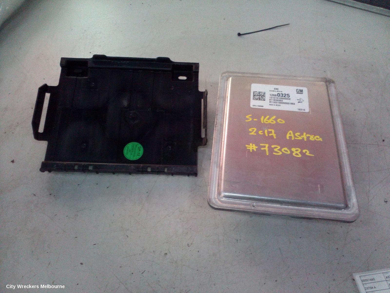 HOLDEN ASTRA ECU, ENGINE ECU, 1.4, PETROL, ECU ONLY, BK, 09/2016 ONWARDS