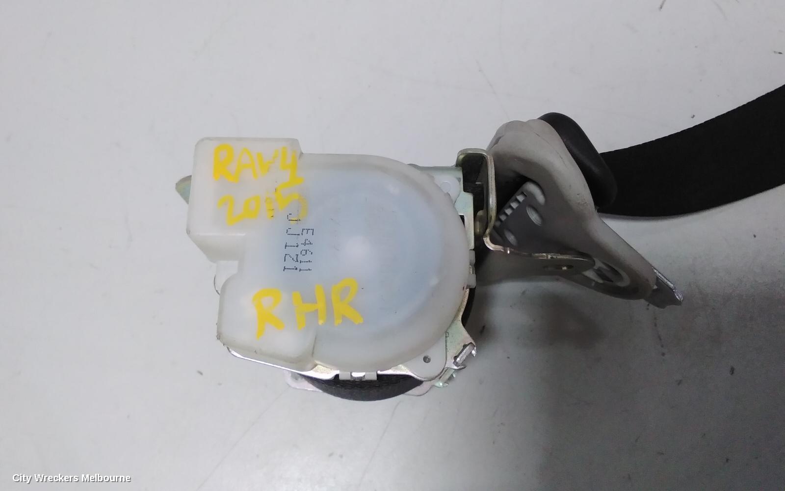 TOYOTA RAV4 SEATBELT/STALK, RH REAR, SEAT BELT ONLY (NO STALK), XA40, 12/2012 - 09/2015