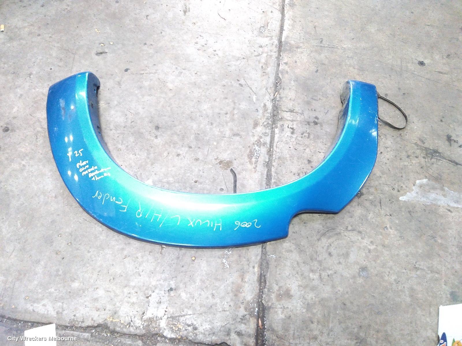 TOYOTA HILUX WHEEL ARCH FLARE, AFTERMARKET, LH REAR, ON GUARD, DUAL CAB, 03/2005 - 06/2011