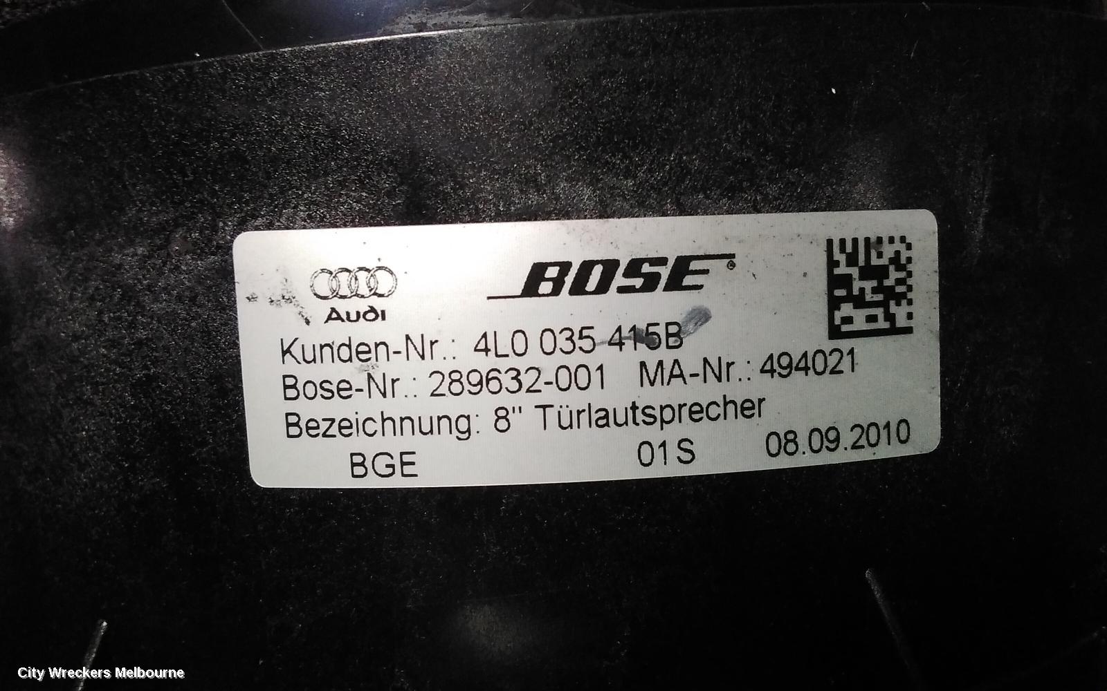AUDI Q7 SPEAKER, 4L, 09/2006 - 08/2015