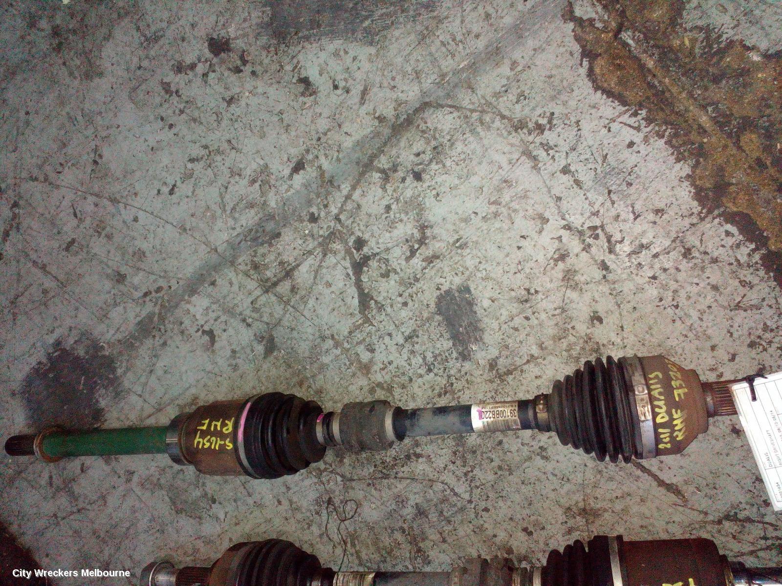 NISSAN DUALIS RIGHT DRIVESHAFT, FRONT, AUTO, 2WD, PETROL, J10, 08/2010 - 05/2014