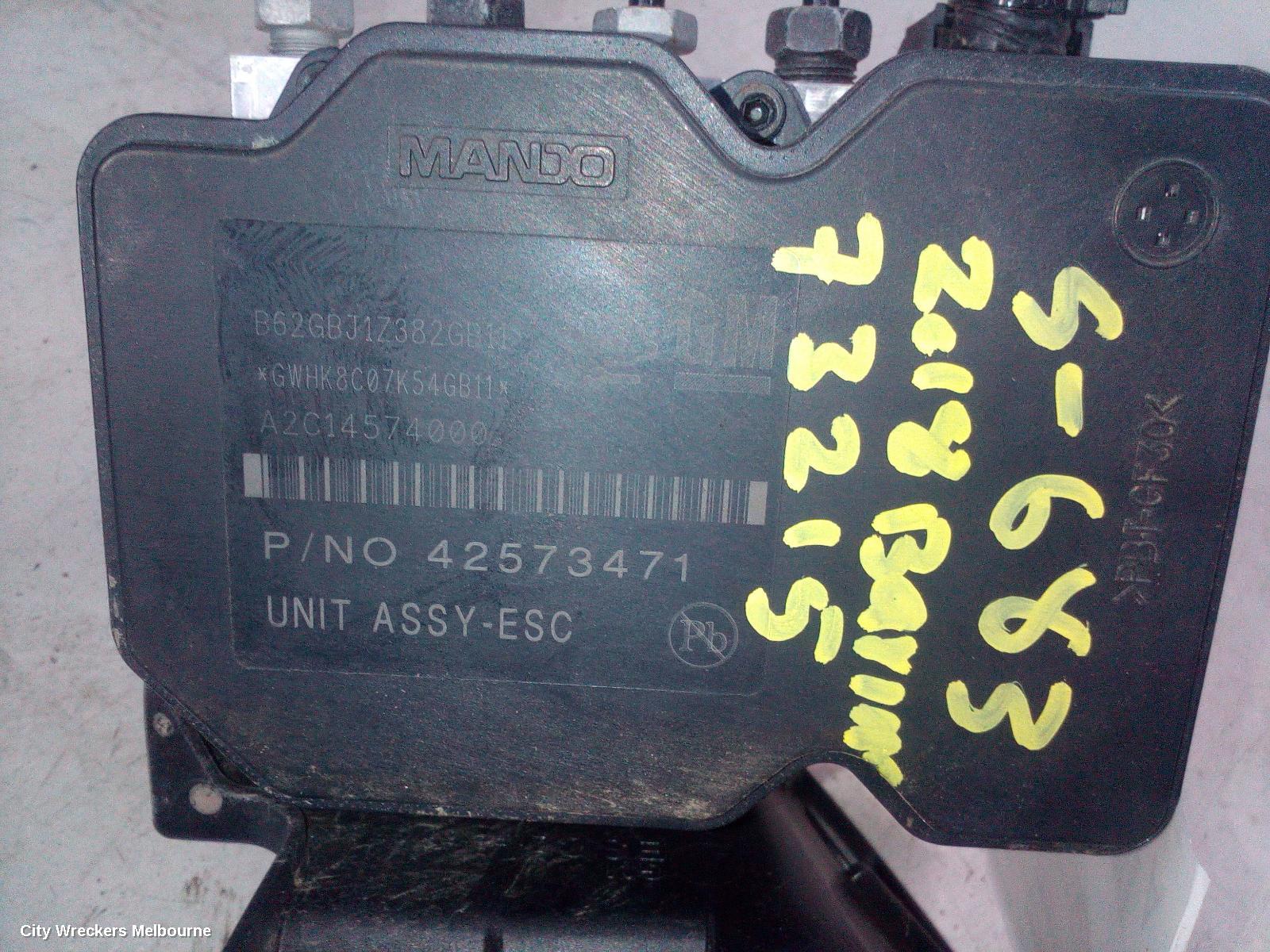 HOLDEN BARINA ABS PUMP/MODULATOR, TM, 11/2011 - 12/2018