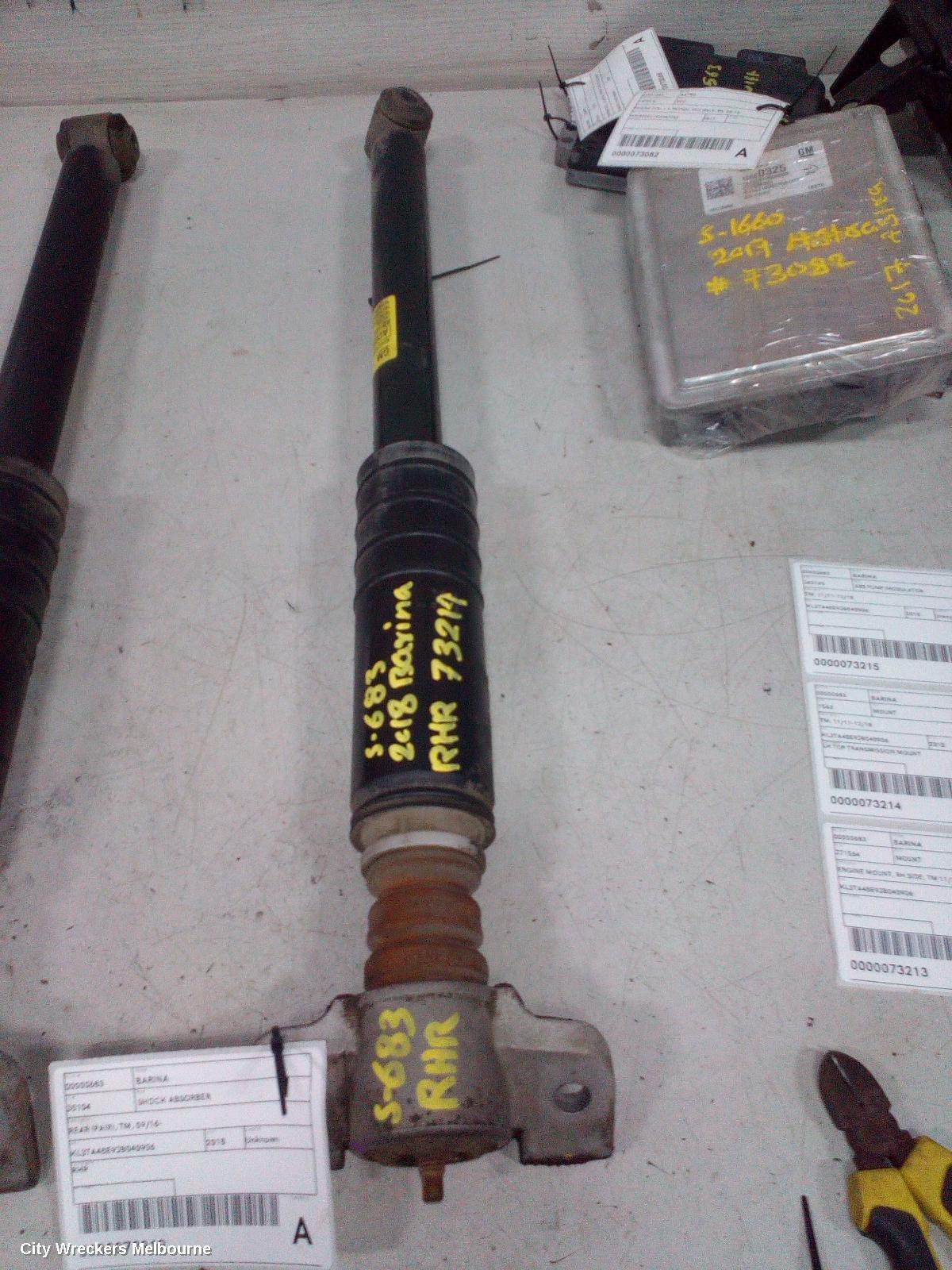 HOLDEN BARINA SHOCK ABSORBER, REAR (PAIR), TM, 09/2016 ONWARDS