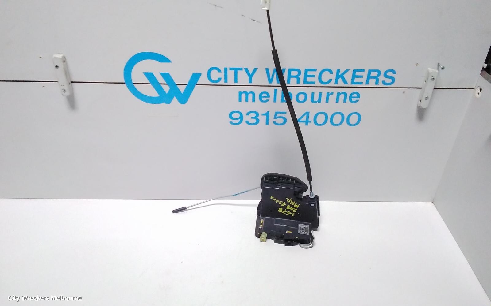 HOLDEN ASTRA DOOR/BOOT/GATE LOCK, RIGHT FRONT DOOR LOCK, BL, W/ KEYLESS ENTRY TYPE, SEDAN, 05/2017 - 12/2020
