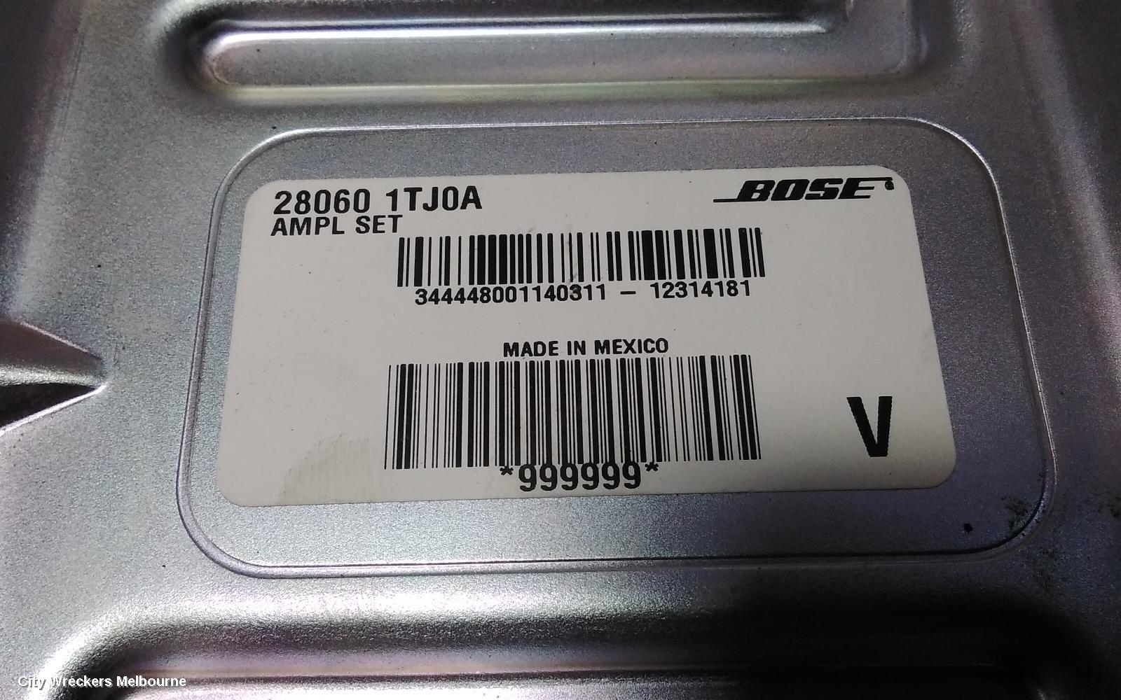 NISSAN MURANO RADIO/CD/DVD/SAT/TV, AMPLIFIER, Z51, 12/2008 - 12/2014