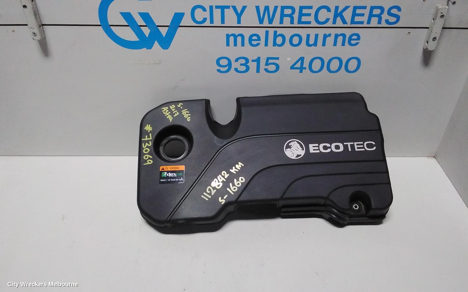 HOLDEN ASTRA ENGINE COVER, BK, 5DR HATCH/WAGON, 09/2016 - 12/2020
