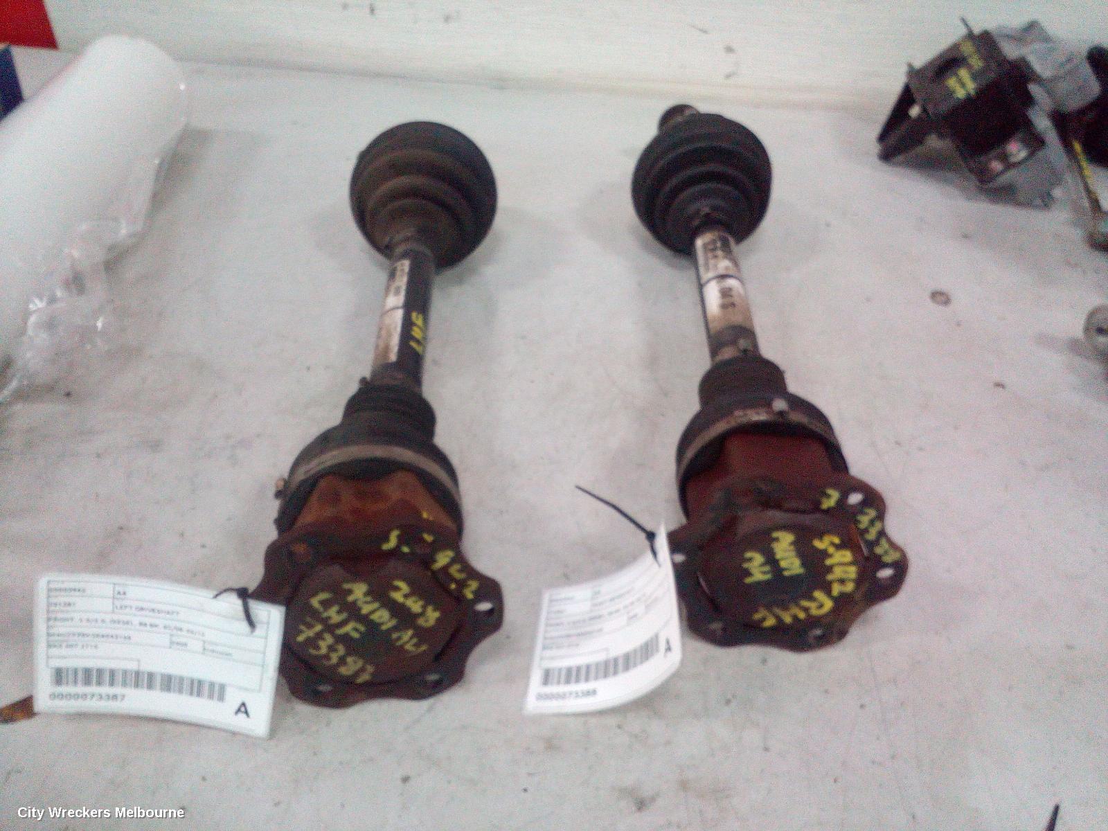 AUDI A4 LEFT DRIVESHAFT, FRONT, 2.0/3.0, DIESEL, B8 8K, 02/2008 - 06/2012