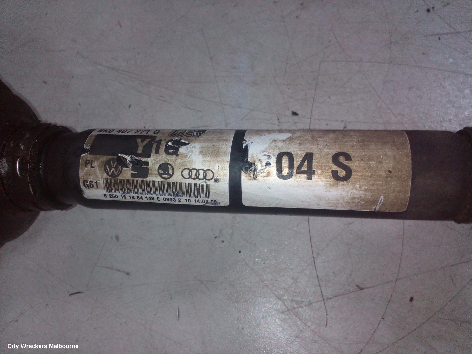 AUDI A4 RIGHT DRIVESHAFT, FRONT, 2.0/3.0, DIESEL, B8 8K, 02/2008 - 06/2012