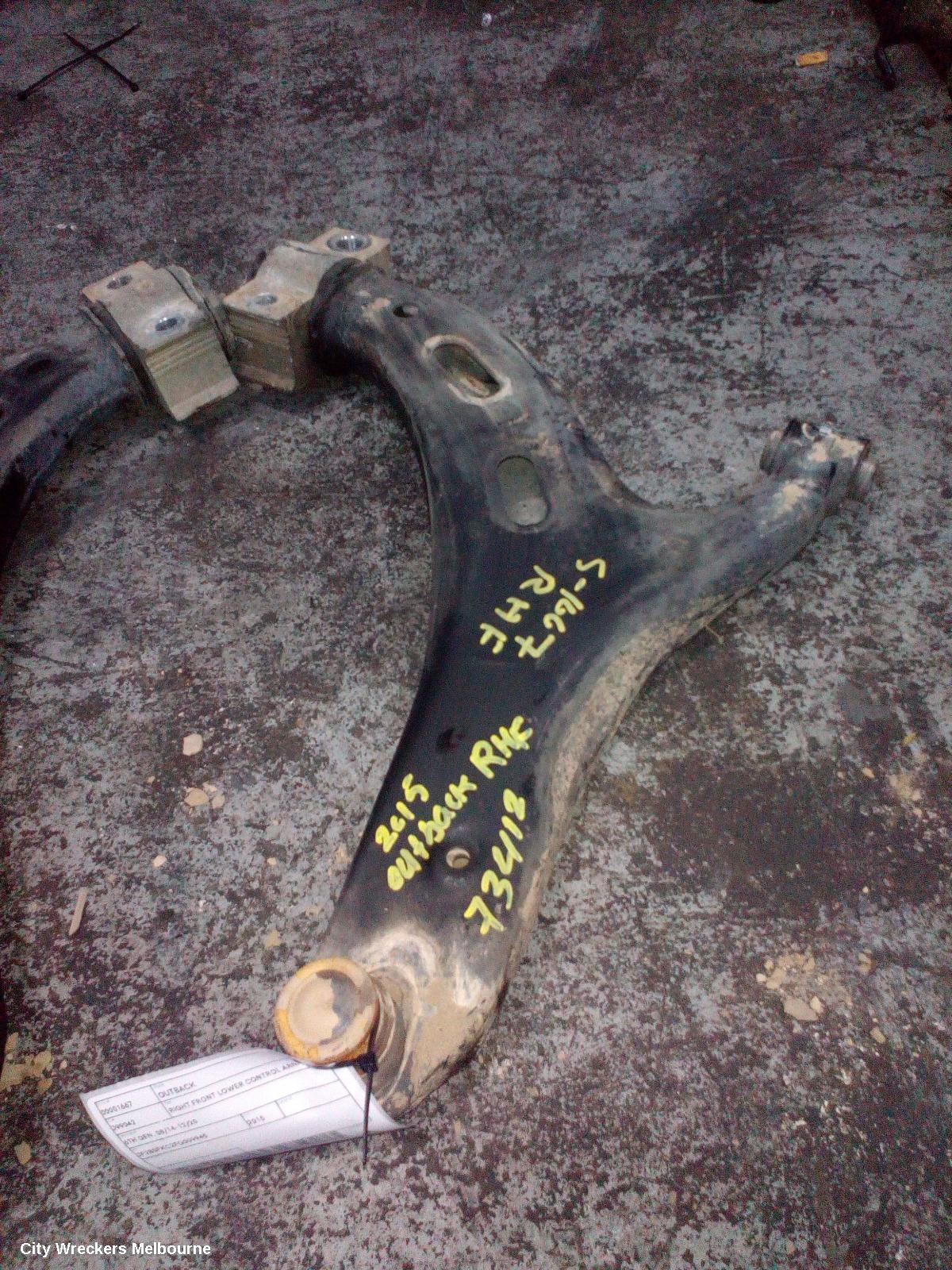 SUBARU OUTBACK RIGHT FRONT LOWER CONTROL ARM, 6TH GEN, 08/2014 - 12/2020
