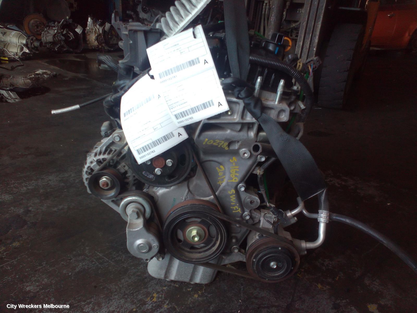 SUZUKI SWIFT ENGINE, PETROL, 1.2, K12C, AZ, 04/2017 ONWARDS