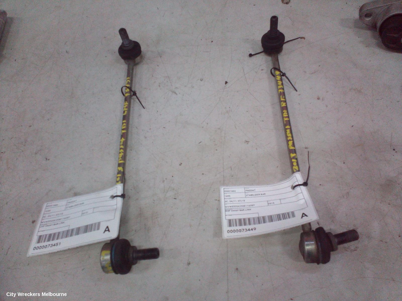 VOLKSWAGEN PASSAT STABILISER BAR, 3C, 04/2011 - 07/2015