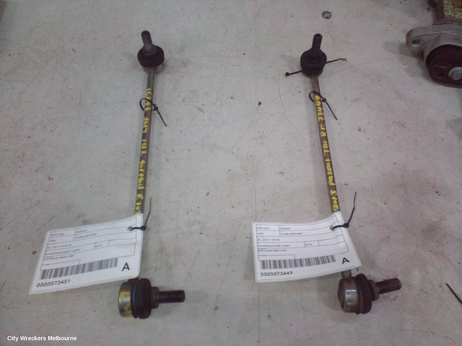 VOLKSWAGEN PASSAT STABILISER BAR, 3C, 04/2011 - 07/2015