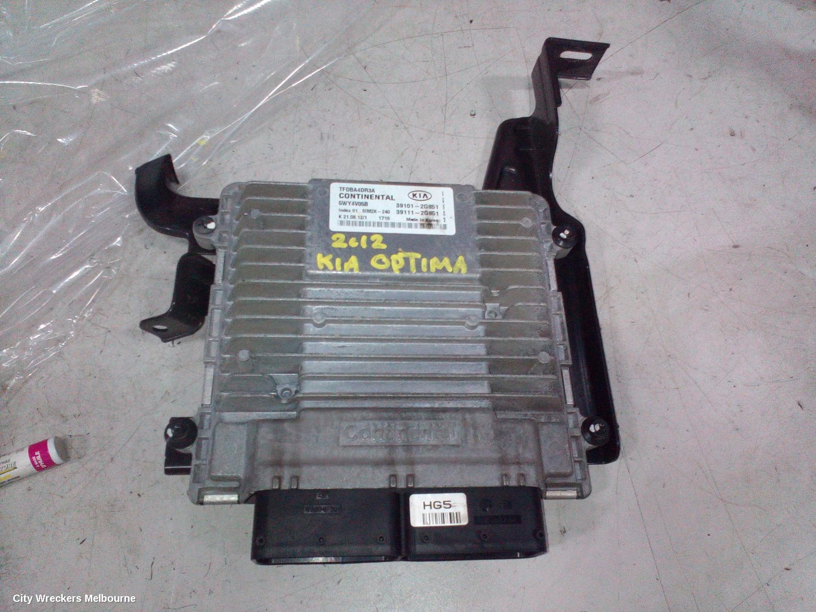 KIA OPTIMA ECU, ENGINE ECU, 2.4, G4KJ, PETROL, ECU ONLY, TF, 01/2011 - 10/2015