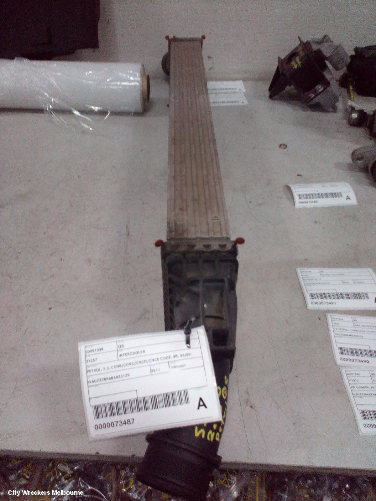 AUDI Q5 INTERCOOLER, PETROL, 2.0, CDNB/CDNC/CNCD/CNCE CODE, 8R, 03/2009 - 01/2017