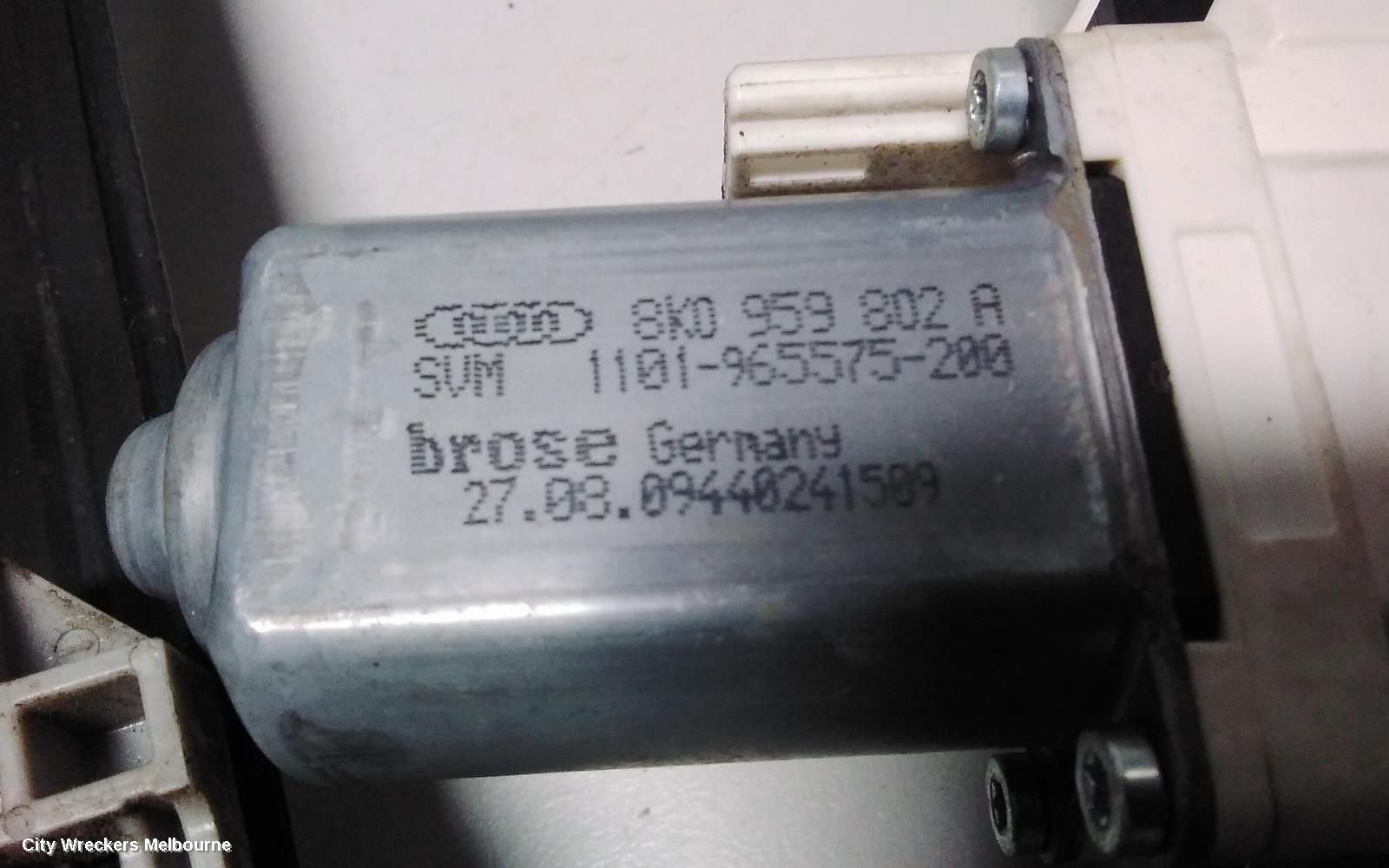 AUDI Q7 RIGHT REAR WND REG/MOTOR, 4L, 09/2006 - 08/2015