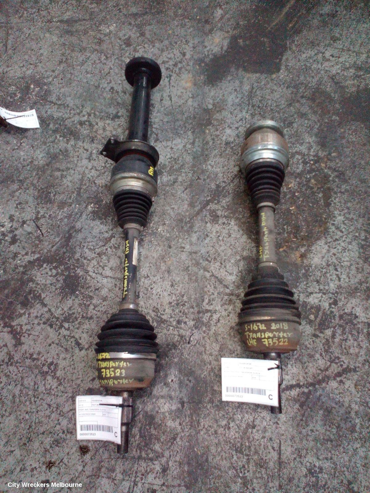 VOLKSWAGEN TRANSPORTER LEFT DRIVESHAFT, FRONT, DIESEL, 2.0, TURBO, T5, 03/2010 - 06/2015