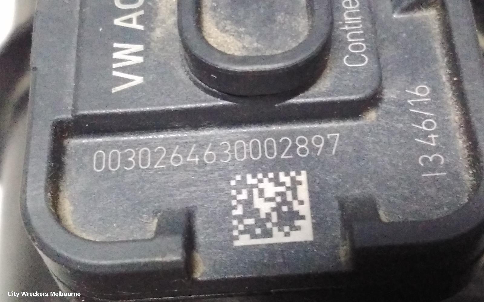 VOLKSWAGEN TIGUAN AIR FLOW METER, 2.0, PETROL, DGVA/CZPA CODE, 5NA, 06/2016 ONWARDS
