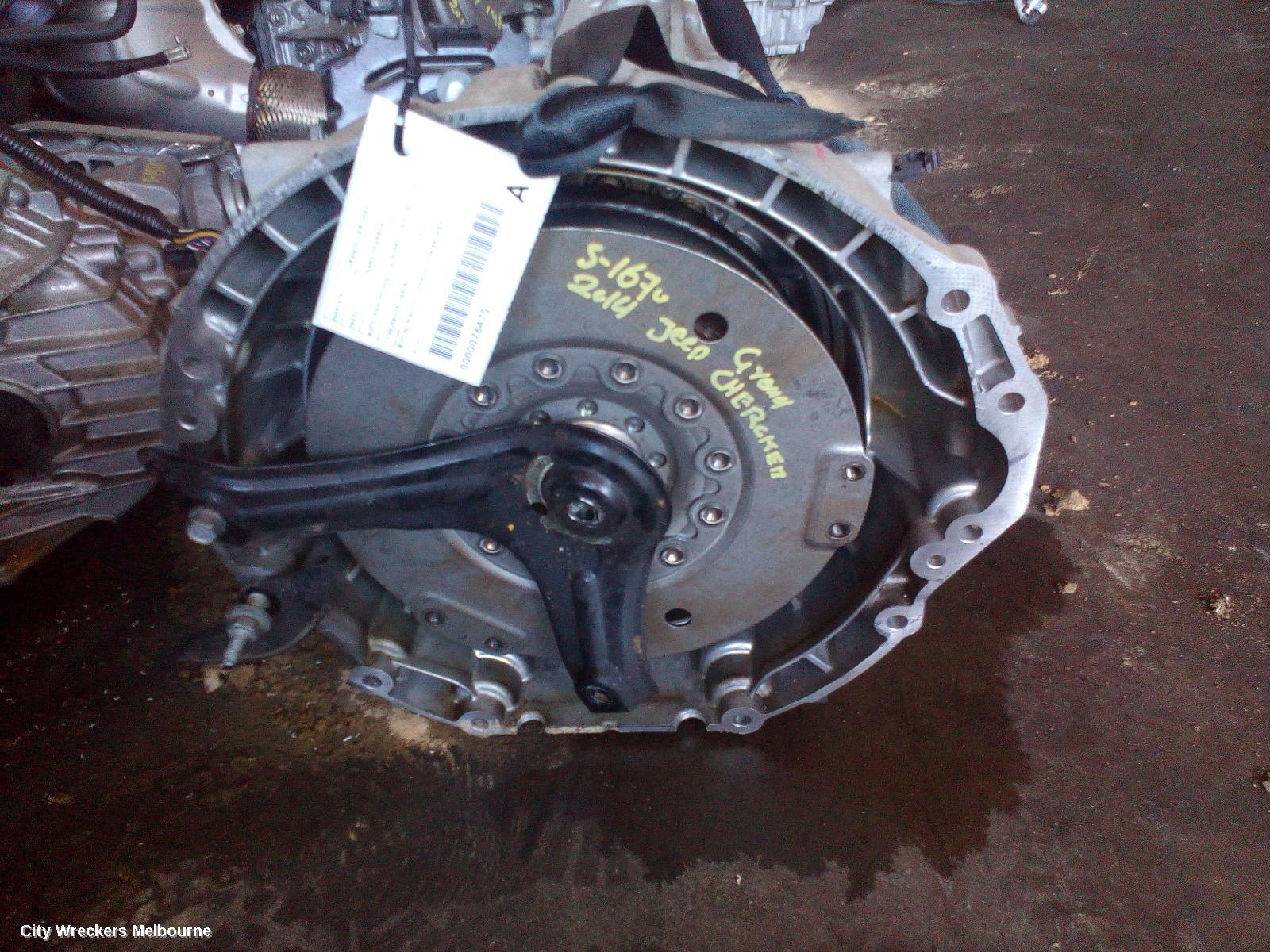 JEEP GRANDCHEROKEE TRANS/GEARBOX, AUTO, RWD, PETROL, 3.6, 8 SPEED, WK, 04/2013 - 09/2016