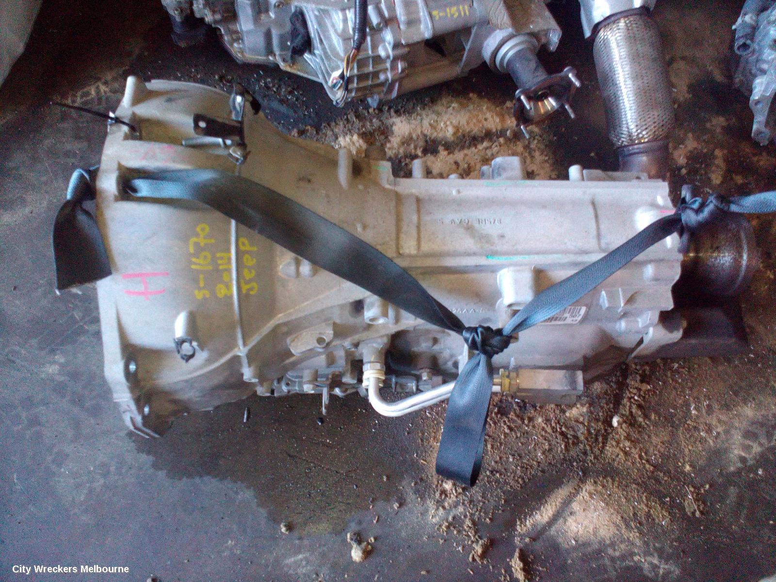 JEEP GRANDCHEROKEE TRANS/GEARBOX, AUTO, RWD, PETROL, 3.6, 8 SPEED, WK, 04/2013 - 09/2016