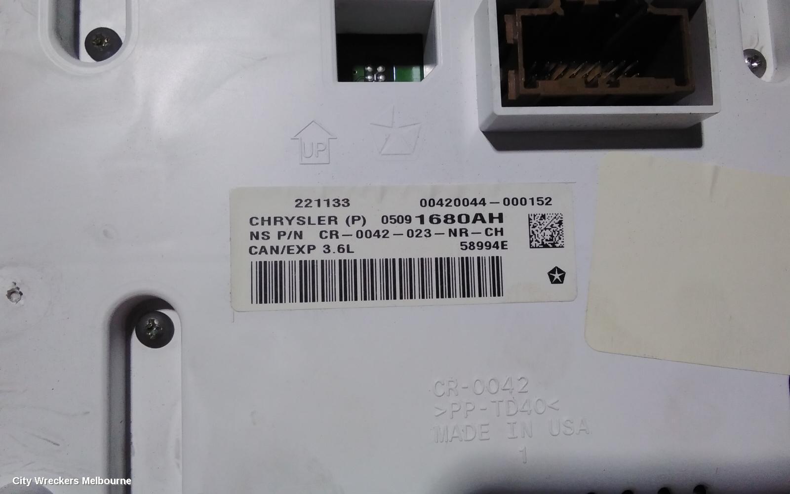 JEEP GRANDCHEROKEE INSTRUMENT CLUSTER, PETROL, 3.6, AUTO T/M, DIGITAL TYPE, WK, 04/2013 ONWARDS