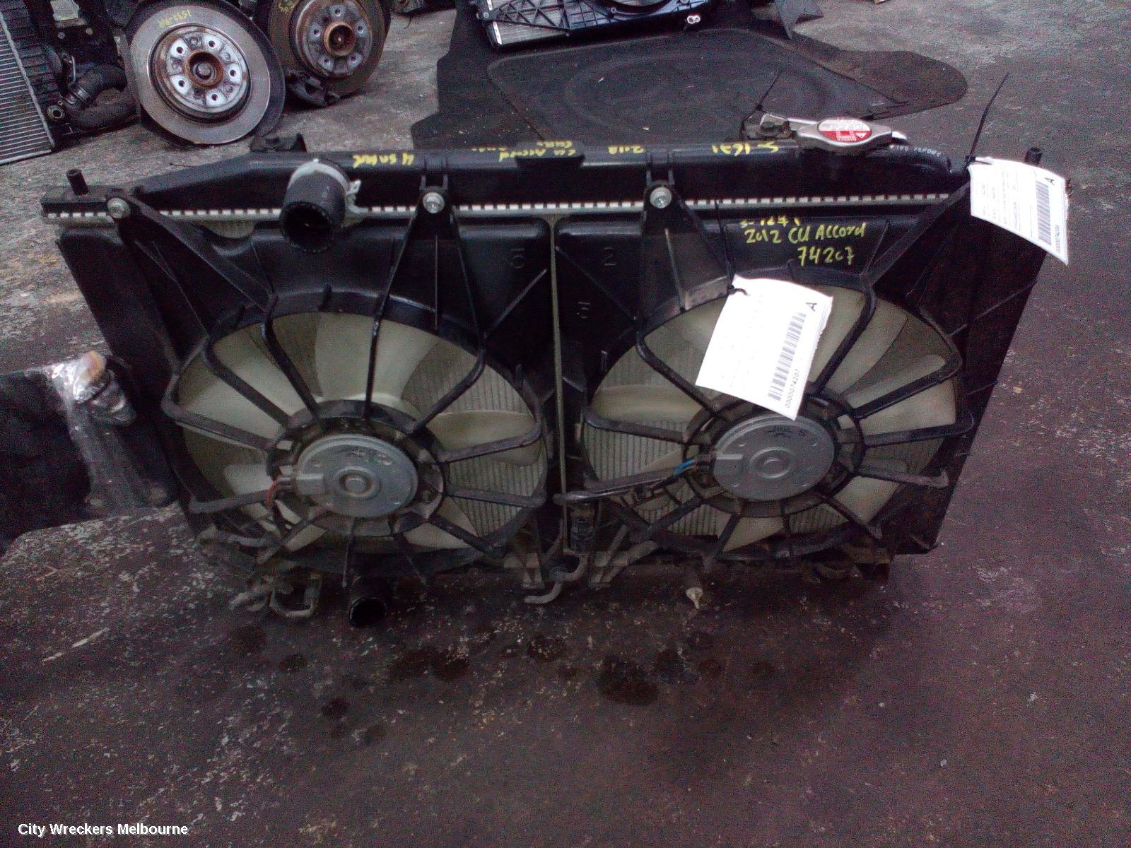 HONDA ACCORD FAN, RADIATOR FAN, 2.4, 8TH GEN, EURO (VIN JHMCU), 06/2008 - 12/2015
